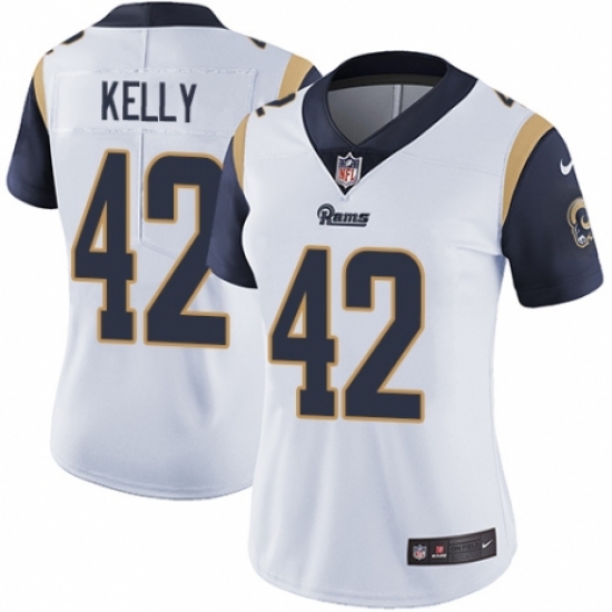 Women's Nike Los Angeles Rams 42 John Kelly White Vapor Untouchable Elite Player NFL Jersey