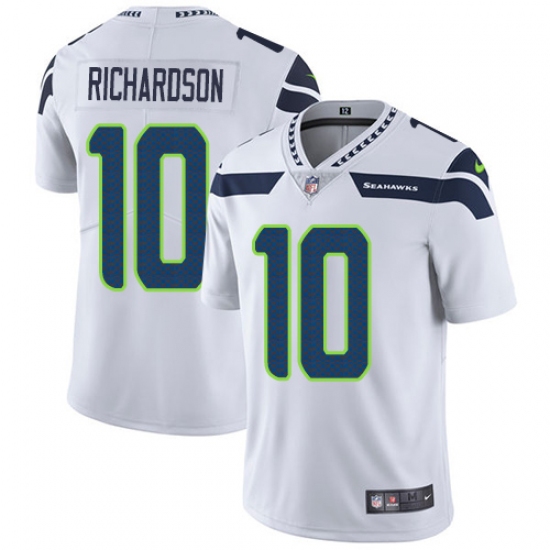 Men's Nike Seattle Seahawks 10 Paul Richardson White Vapor Untouchable Limited Player NFL Jersey