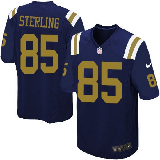 Men's Nike New York Jets 85 Neal Sterling Game Navy Blue Alternate NFL Jersey