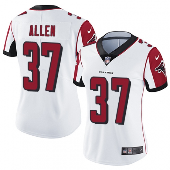 Women's Nike Atlanta Falcons 37 Ricardo Allen White Vapor Untouchable Limited Player NFL Jersey