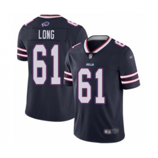 Youth Buffalo Bills 61 Spencer Long Limited Navy Blue Inverted Legend Football Jersey