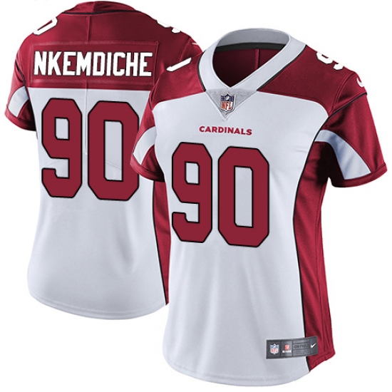 Women's Nike Arizona Cardinals 90 Robert Nkemdiche White Vapor Untouchable Limited Player NFL Jersey