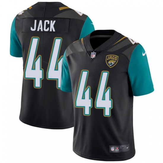 Men's Nike Jacksonville Jaguars 44 Myles Jack Black Alternate Vapor Untouchable Limited Player NFL Jersey