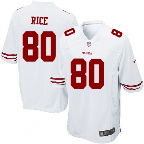 Men's Nike San Francisco 49ers 80 Jerry Rice Game White NFL Jersey