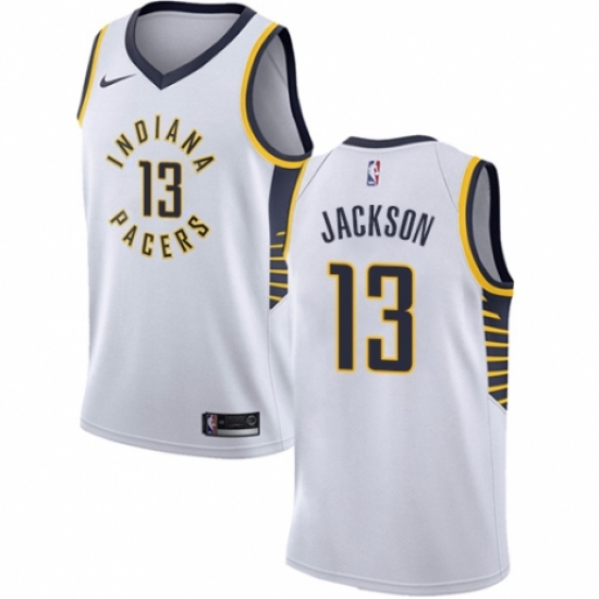Women's Nike Indiana Pacers 13 Mark Jackson Swingman White NBA Jersey - Association Edition