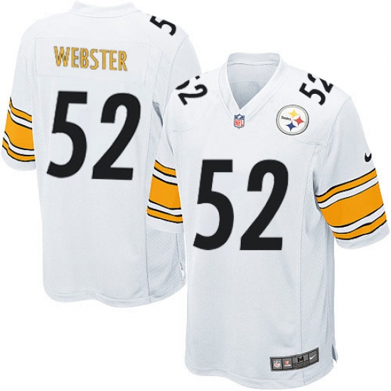 Men's Nike Pittsburgh Steelers 52 Mike Webster Game White NFL Jersey
