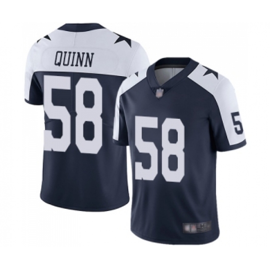 Youth Dallas Cowboys 58 Robert Quinn Navy Blue Throwback Alternate Vapor Untouchable Limited Player Football Jersey