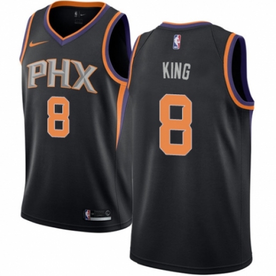 Men's Nike Phoenix Suns 8 George King Authentic Black NBA Jersey Statement Edition