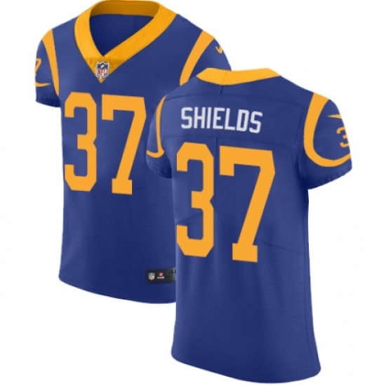 Men's Nike Los Angeles Rams 37 Sam Shields Royal Blue Alternate Vapor Untouchable Elite Player NFL Jersey