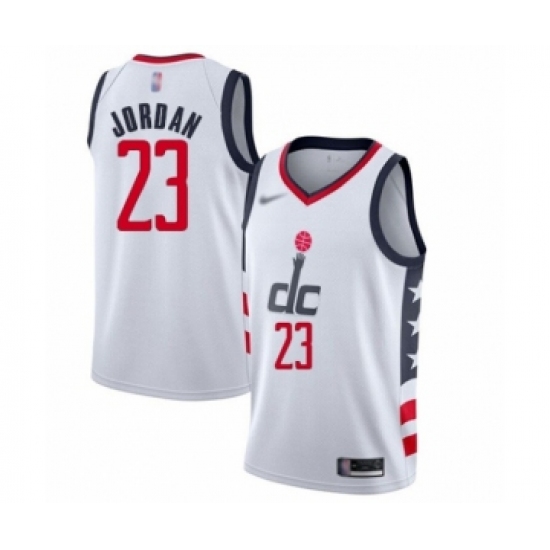 Women's Washington Wizards 23 Michael Jordan Swingman White Basketball Jersey - 2019 20 City Edition