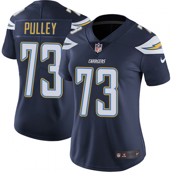 Women's Nike Los Angeles Chargers 73 Spencer Pulley Navy Blue Team Color Vapor Untouchable Elite Player NFL Jersey