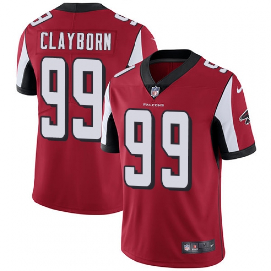 Youth Nike Atlanta Falcons 99 Adrian Clayborn Red Team Color Vapor Untouchable Limited Player NFL Jersey