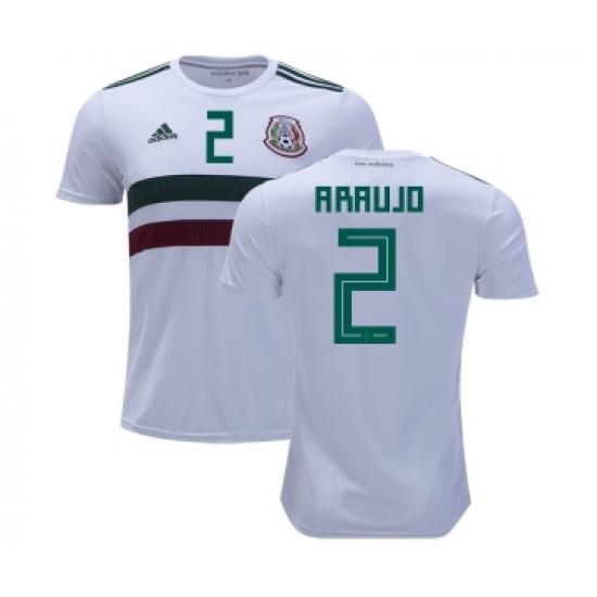 Mexico 2 Araujo Away Kid Soccer Country Jersey