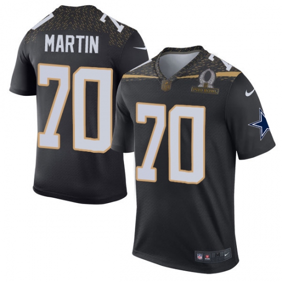 Men's Nike Dallas Cowboys 70 Zack Martin Elite Black Team Irvin 2016 Pro Bowl NFL Jersey