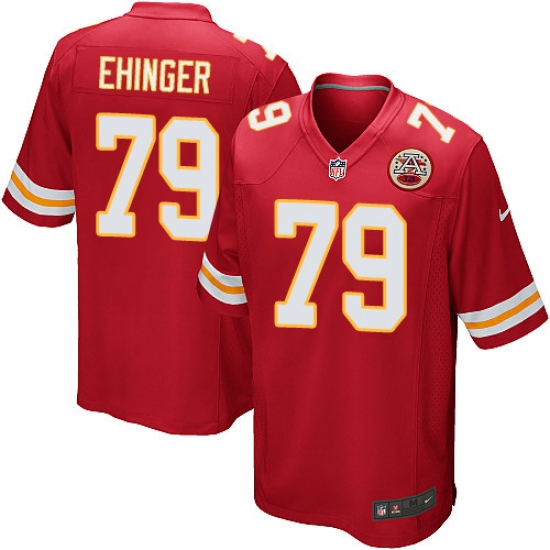 Men's Nike Kansas City Chiefs 79 Parker Ehinger Game Red Team Color NFL Jersey