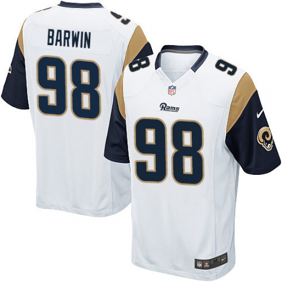 Men's Nike Los Angeles Rams 98 Connor Barwin Game White NFL Jersey