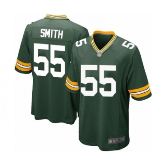 Men's Green Bay Packers 55 Za'Darius Smith Game Green Team Color Football Jersey