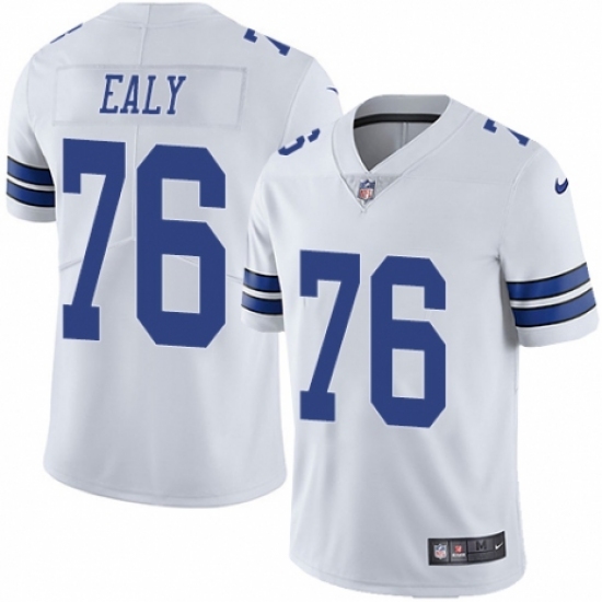 Men's Nike Dallas Cowboys 76 Kony Ealy White Vapor Untouchable Limited Player NFL Jersey