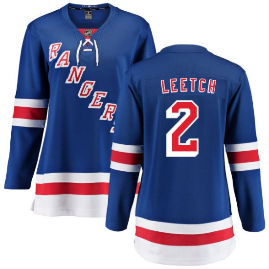 Women's New York Rangers 2 Brian Leetch Fanatics Branded Royal Blue Home Breakaway NHL Jersey