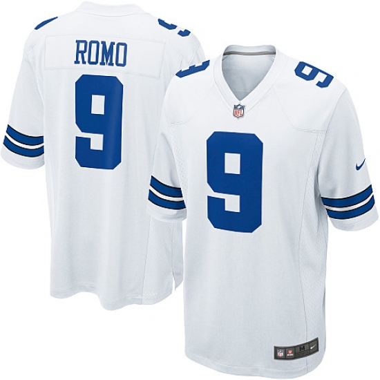 Men's Nike Dallas Cowboys 9 Tony Romo Game White NFL Jersey