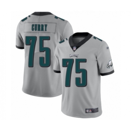 Youth Philadelphia Eagles 75 Vinny Curry Limited Silver Inverted Legend Football Jersey