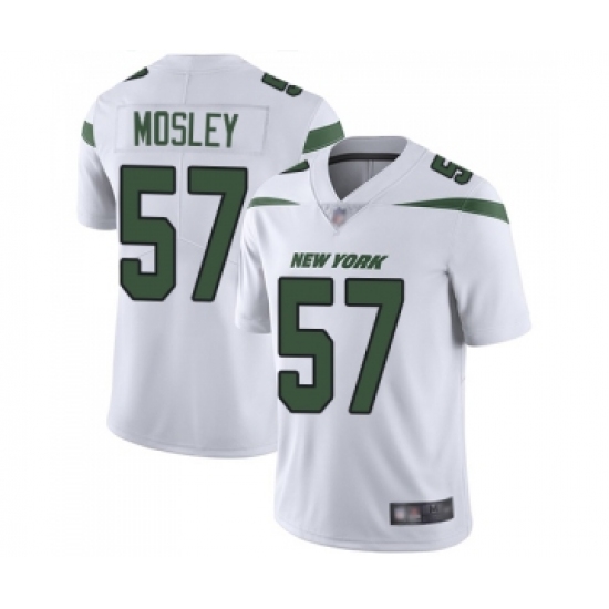 Men's New York Jets 57 C.J. Mosley White Vapor Untouchable Limited Player Football Jersey