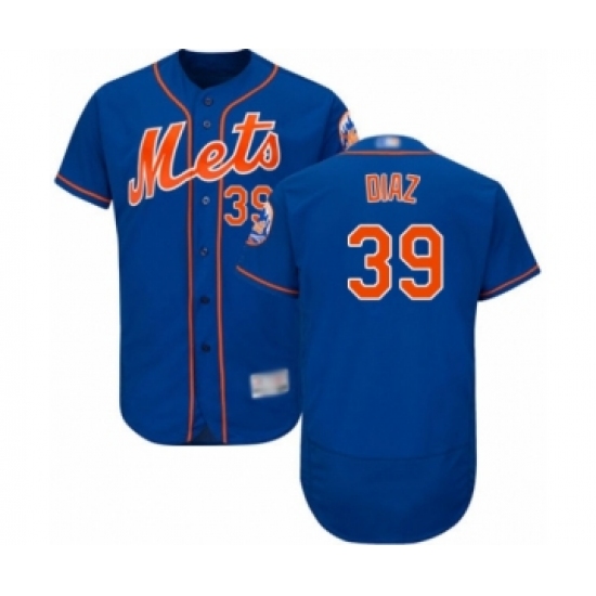 Men's New York Mets 39 Edwin Diaz Royal Blue Alternate Flex Base Authentic Collection Baseball Jersey