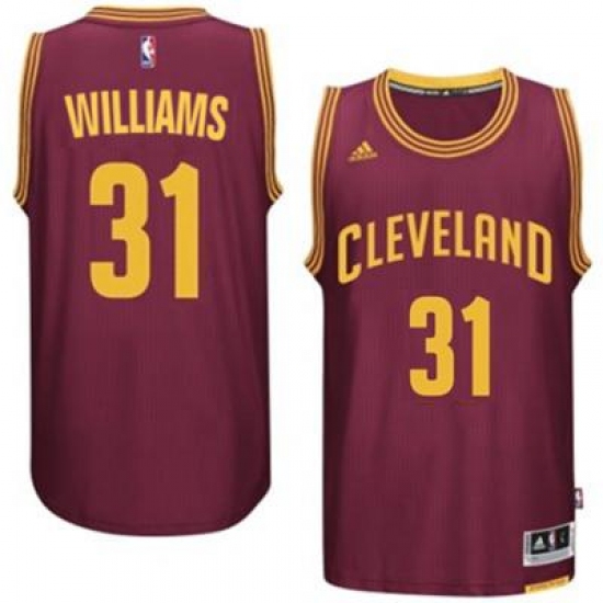 Men's Cleveland Cavaliers 31 Deron Williams adidas Burgundy Player Swingman Road Jersey