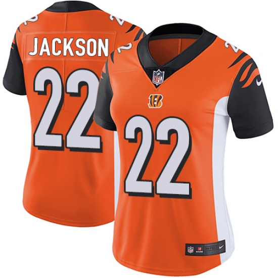 Women's Nike Cincinnati Bengals 22 William Jackson Vapor Untouchable Limited Orange Alternate NFL Jersey