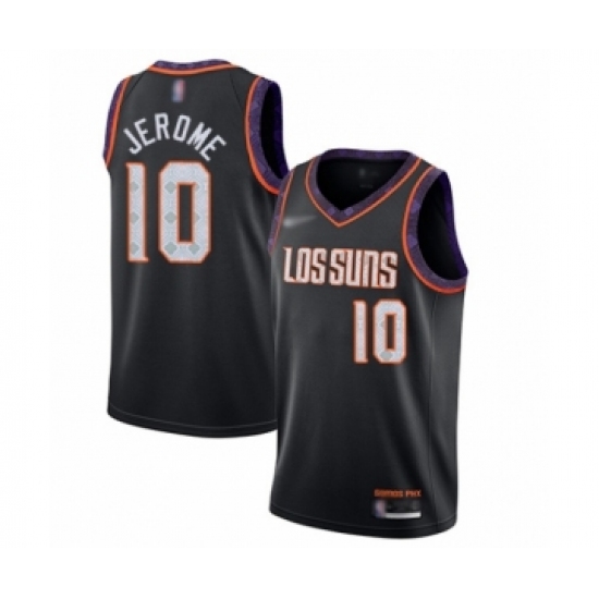 Men's Phoenix Suns 10 Ty Jerome Swingman Black Basketball Jersey - 2019 20 City Edition