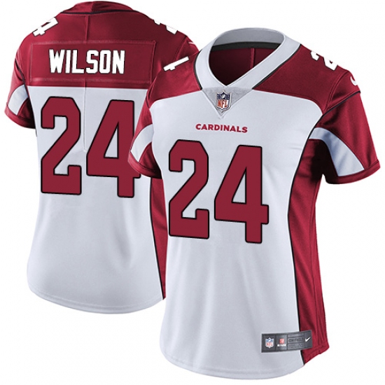Women's Nike Arizona Cardinals 24 Adrian Wilson White Vapor Untouchable Limited Player NFL Jersey