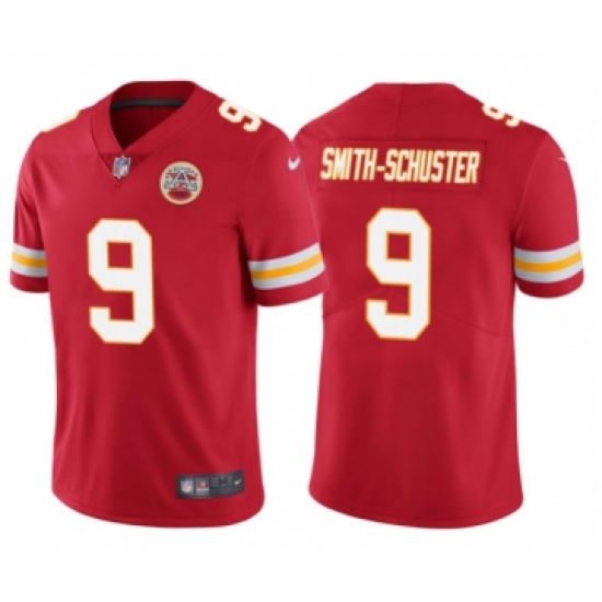 Men's Kansas City Chiefs 9 JuJu Smith-Schuster Red Vapor Limited Football Jersey