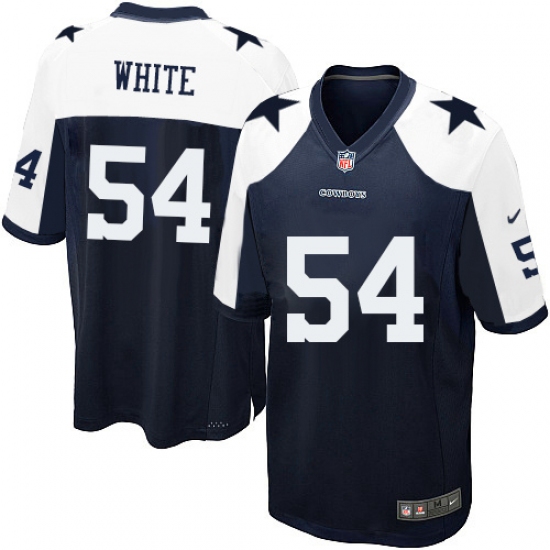Men's Nike Dallas Cowboys 54 Randy White Game Navy Blue Throwback Alternate NFL Jersey