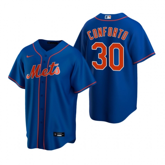 Men's Nike New York Mets 30 Michael Conforto Royal Alternate Stitched Baseball Jersey