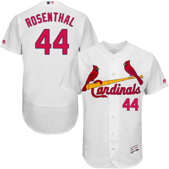 Men's Majestic St. Louis Cardinals 44 Trevor Rosenthal White Home Flex Base Authentic Collection MLB Jersey