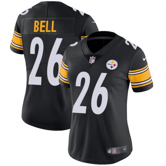 Women's Nike Pittsburgh Steelers 26 Le'Veon Bell Black Team Color Vapor Untouchable Limited Player NFL Jersey