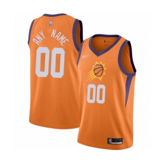 Men's Phoenix Suns Customized Authentic Orange Finished Basketball Jersey - Statement Edition