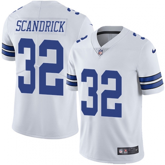 Men's Nike Dallas Cowboys 32 Orlando Scandrick White Vapor Untouchable Limited Player NFL Jersey