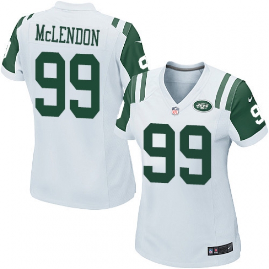 Women's Nike New York Jets 99 Steve McLendon Game White NFL Jersey