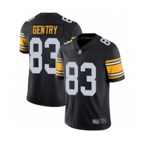 Men's Pittsburgh Steelers 83 Zach Gentry Black Alternate Vapor Untouchable Limited Player Football Jersey