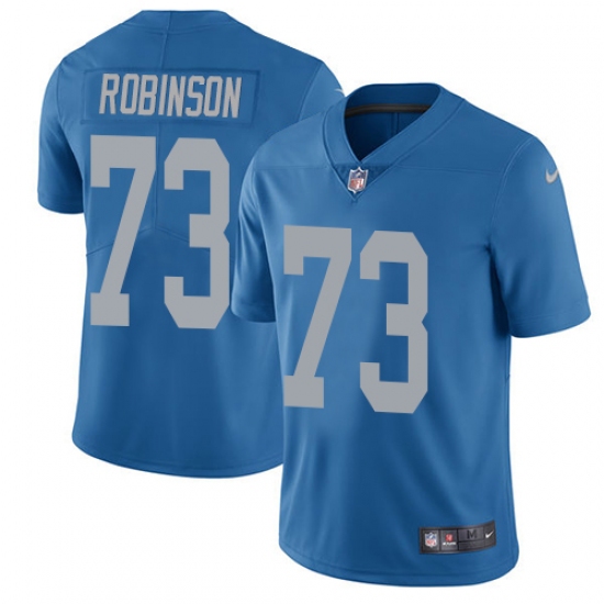 Youth Nike Detroit Lions 73 Greg Robinson Elite Blue Alternate NFL Jersey