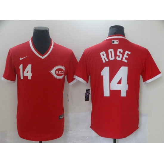 Men's Nike Cincinnati Reds 14 Pete Rose Red Authentic Jersey