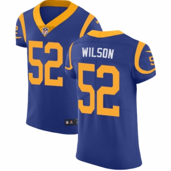 Men's Nike Los Angeles Rams 52 Ramik Wilson Royal Blue Alternate Vapor Untouchable Elite Player NFL Jersey