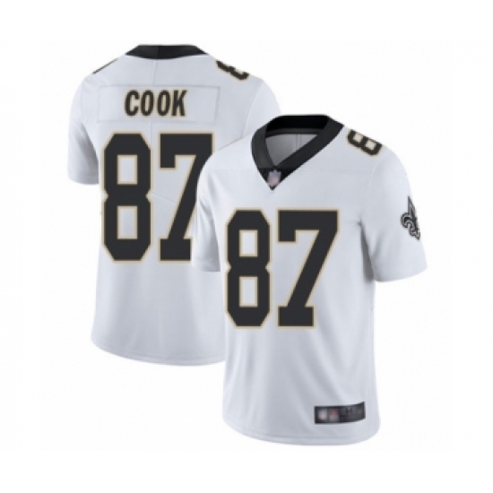 Youth New Orleans Saints 87 Jared Cook White Vapor Untouchable Limited Player Football Jersey