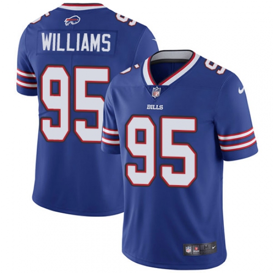 Youth Nike Buffalo Bills 95 Kyle Williams Royal Blue Team Color Vapor Untouchable Limited Player NFL Jersey
