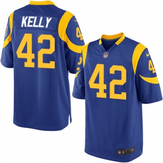 Men's Nike Los Angeles Rams 42 John Kelly Game Royal Blue Alternate NFL Jersey