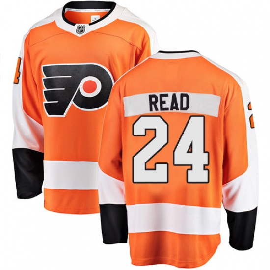 Men's Philadelphia Flyers 24 Matt Read Fanatics Branded Orange Home Breakaway NHL Jersey