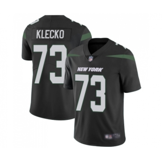 Men's New York Jets 73 Joe Klecko Black Alternate Vapor Untouchable Limited Player Football Jersey