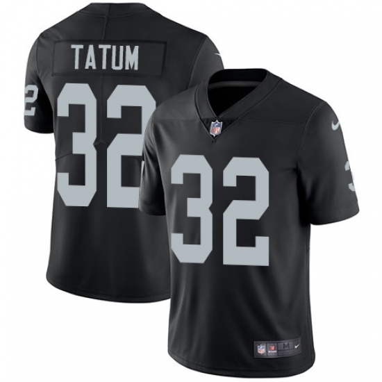 Men's Nike Oakland Raiders 32 Jack Tatum Black Team Color Vapor Untouchable Limited Player NFL Jersey