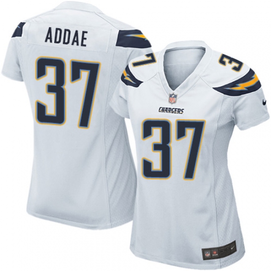 Women's Nike Los Angeles Chargers 37 Jahleel Addae Game White NFL Jersey